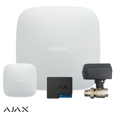 Система защиты от протечек Ajax Hub White (1 датчик, 1 кран 3/4")