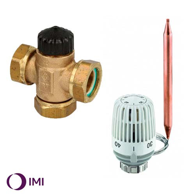 Триходовий клапан із термоголовкою IMI Heimeier К DN32 1 1/2" 60-90°C