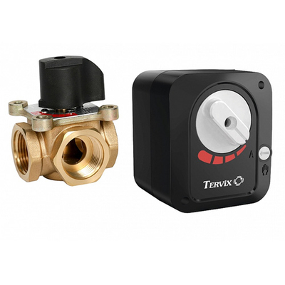 Трехходовой смесительный клапан Tervix Pro Line TOR Rp 3/4", DN20, Kvs 6,3 (312122)