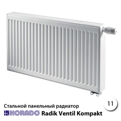 Сталевий радіатор Korado Radik 11VK 300x400 266W (нижнє підключення)