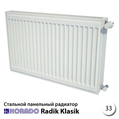 Стальной радиатор Korado Radik 33К 500x3000 7878W (боковое подключение)