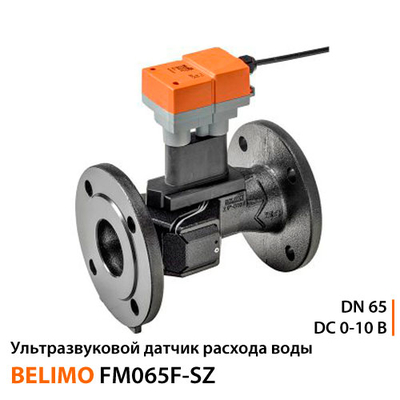 Ультразвуковий датчик витрат води Belimo FM065F-SZ | DN 65 | DC 0-10 B