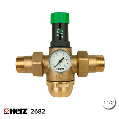 Редуктор тиску води HERZ 2682 1 1/2" +70°C (1268225)
