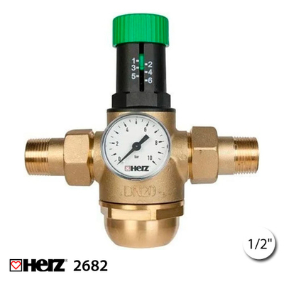 Редуктор давления воды HERZ 2682 1/2" | +70°C (1268221)