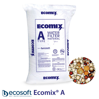 Фільтруюча засипка Ecosoft Ecomix® A (MIXA) 25 л, пом'якшення та видалення заліза (ECOMIXA25)