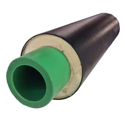 Попередньо ізольована труба 32x4,4/90 Interplast Aqua-Plus Prins SDR 7,4 PPR/PUR/PVC UV Protection Black (780300032)
