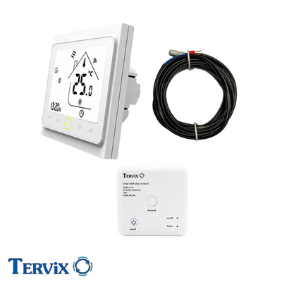 Комплект беспроводного управления отоплением Tervix Pro Line ZigBee: встроенный термостат + реле "сухой" контакт (496161)