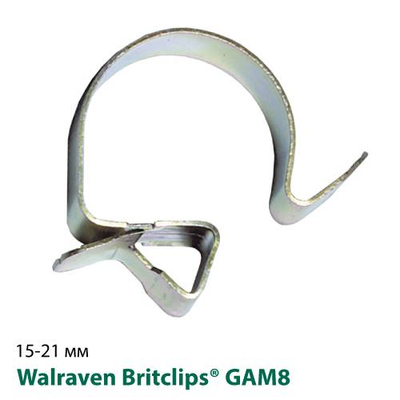 Кліпса для сталевих балок 8-12мм Walraven Britclips® GAM8 затискач 15-21мм (52091221)