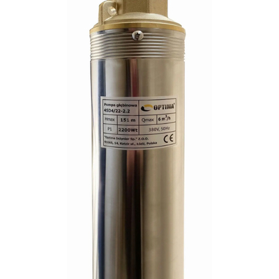 Скважинный насос OPTIMA 4SD 4/22, 2.2 кВт, 82 м, 3-х фазный (000015592)