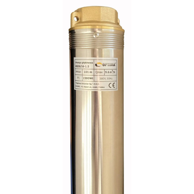 Свердловинний насос OPTIMA 4SD 6/16, 1.5 кВт, 88 м, 3-х фазний (000015593)
