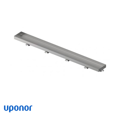Решетка для лотка 100 см Uponor Aqua Ambient | под плитку | серебро (1136441)