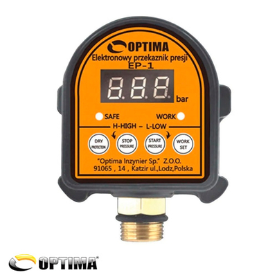 Електронне реле тиску Optima EP-1 із захистом сухого ходу (000008798)