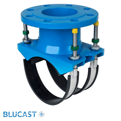 Врізний хомут чавунний фланцевий DN 500/100 (506-535) PN16 BLUCAST (BKF500100)