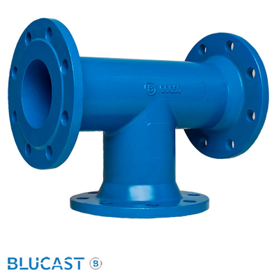 Трійник чавунний фланцевий DN100/50 PN16 BLUCAST (T100050)