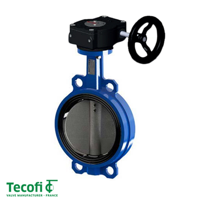 Задвижка Баттерфляй Tecofi Tecfly VPG 4448-08 ДУ 125 с редуктором | 130°С EPDM