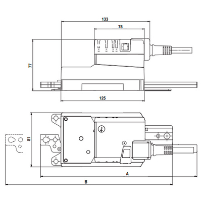 Belimo SH230A200 Електропривод лінійної дії (хід 0-200 мм)