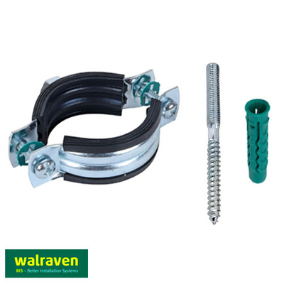 Комплект крепления труб 20-24 мм (1/2") Walraven BIS 2S | М8х80мм | 10х50 (33335024K)