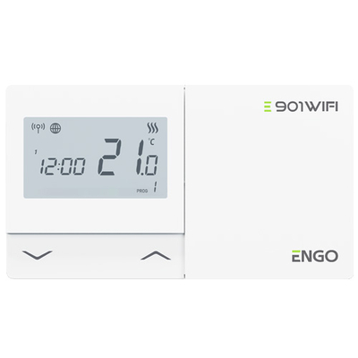 Терморегулятор теплого пола ENGO E901-WIFI | белый (932322661)