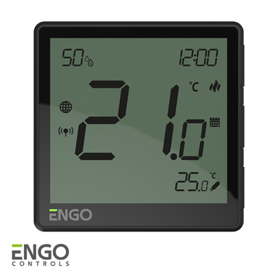 Терморегулятор теплого пола ENGO EONE-BATB ZigBee 3.0 Li-ion 3,7B | черный (932342634)