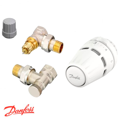 Радиаторный комплект Danfoss Regus RA + RA-FN + RLV-S угловой | 1/2" (015G5301)