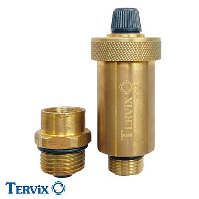 Воздухоотводчик автоматический Tervix Pro Line 3/8" + отсечной клапан 1/2" (303012)