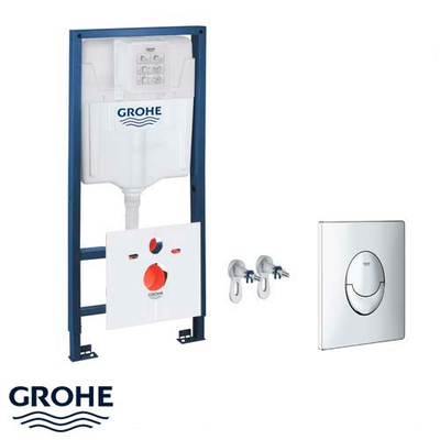 Инсталляция для унитаза 4 в 1 Grohe Rapid SL, кнопка Skate Air (38750001)