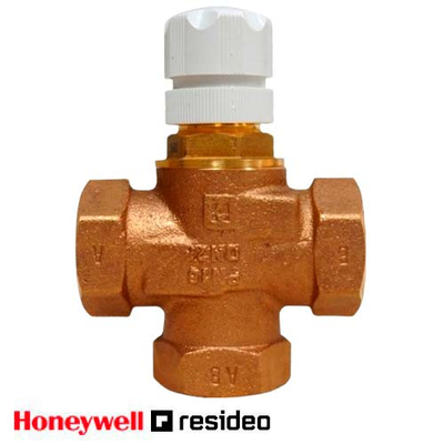 Трехходовой смесительный/распределительный клапан Resideo V135-11/4B Rp 1 1/4" Dn32 Pn16 Kvs 5 ход 2 мм (Honeywell V135-11/4B)