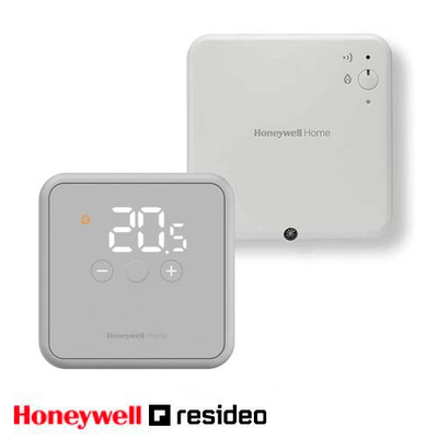 Цифровой комнатный термостат Resideo DT4R OpenTherm беспроводной | серый (Honeywell YT43MRFGT31)