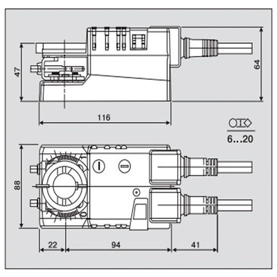Belimo LMC24A Электропривод воздушной заслонки (ускоренный ход)