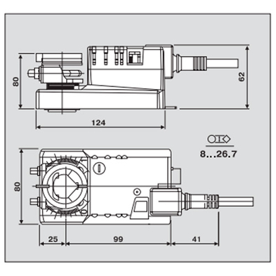 Belimo NM24AX NMA 000 101 004 Электропривод воздушной заслонки (ускоренный ход)