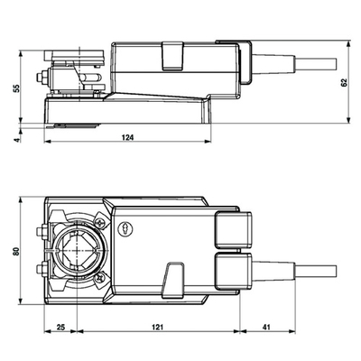 Belimo NMD230A Электропривод воздушной заслонки (усилие 8 Нм)