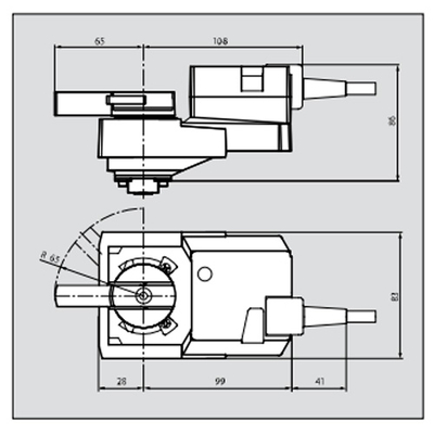 Belimo NRC24A-SR Электропривод шарового клапана