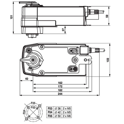 Belimo SRFA-R+ZSFV-09 Электропривод шарового клапана