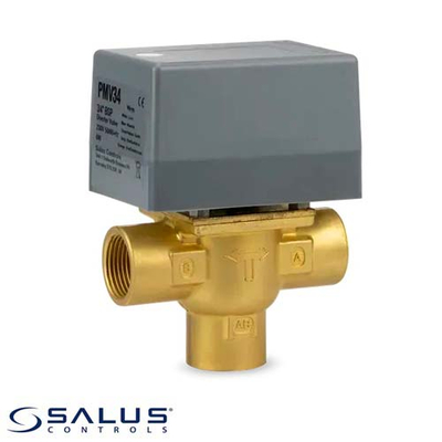 Трехходовой клапан с электроприводом Salus PMV34 3/4" Dn20 NC (615243503) Трехходовой клапан с электроприводом Salus PMV34 3/4" Dn20 NC (615243503)