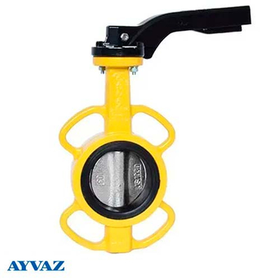 Задвижка Баттерфляй для газа Ayvaz KV-9 Dn200 Pn16 диск чугун (708030506100)