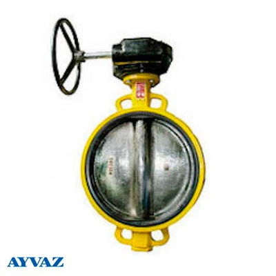 Задвижка Баттерфляй для газа Ayvaz KV-9 Dn350 Pn16 диск чугун (708030506130)