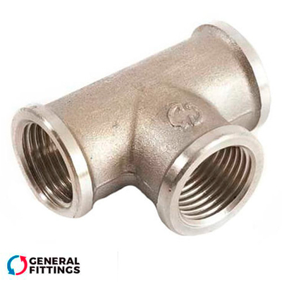 Тройник никелированный General Fittings 3/4" ВВВ (270014N050505A)
