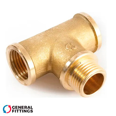 Трійник латунний General Fittings 1/2" ВЗВ (270015H040404A)
