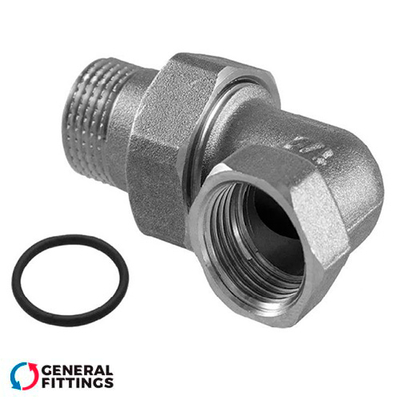 Американка кутова нікельована General Fittings 3/4" ВЗ (2700I4N050500A)
