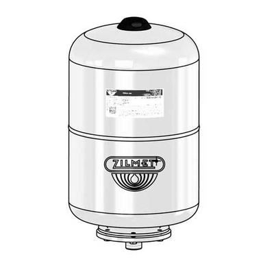 Гидроаккумулятор Zilmet Ultra-Pro V 24 л 10 бар | белый (11000024C5)