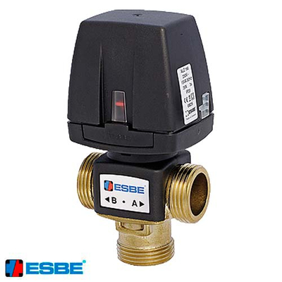 Трехходовой отводной клапан с электроприводом ESBE VZC162 Rp 3/4" | DN 20 | НР | Kvs 3,5 | без кабеля (43060600)