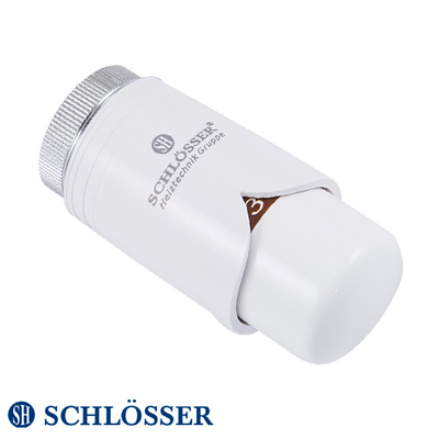 Термостатическая головка Schlösser Brillant HТ M28x1,5 | 8-30°С | белая (600300002)