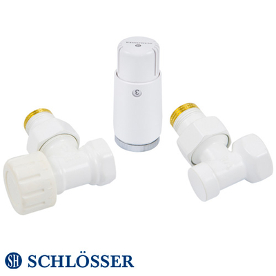 Комплект термостатический Schlösser Standard Mini GZ1/2 x GW1/2 угловой, термоголовка Mini M30x1.5 (602200056)