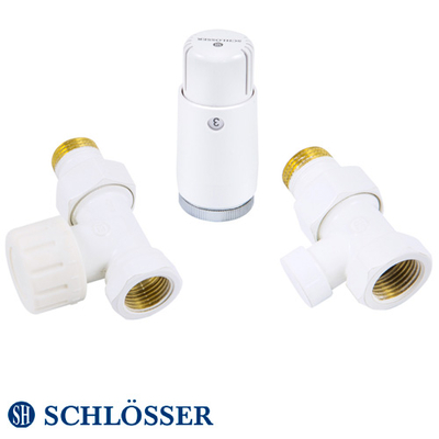Комплект термостатический Schlösser Standard Mini GZ1/2 x GW1/2 прямой, термоголовка Mini M30x1.5 (602200057)