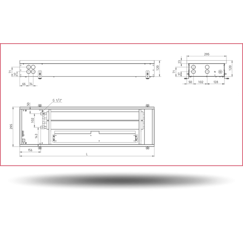 Carrera 4SV2 Black 280x1250x110 + вент. DC24V