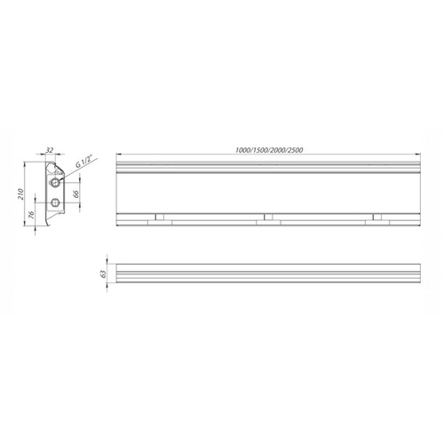Конвектор плинтусный Carrera BR 21 60х1750х210