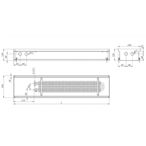 Carrera S Inox 230х2750х120