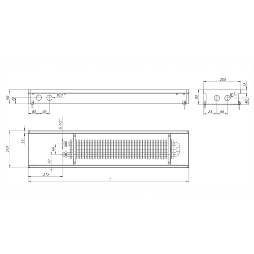 Carrera S Inox 230х1500х90