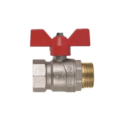 Кран шаровый FIV Perfecta 1/2" ВН (бабочка красная)