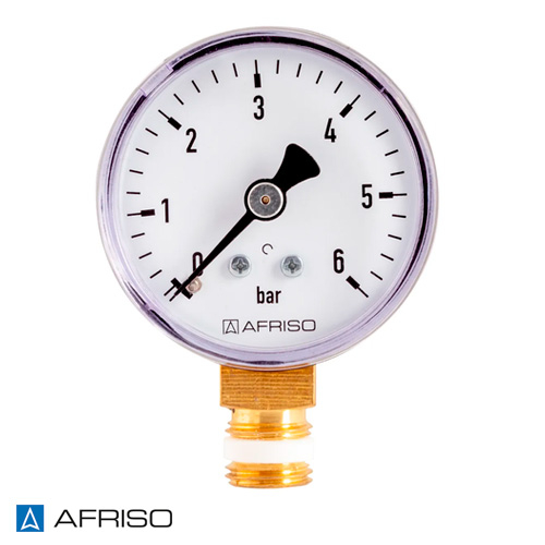 Манометр AFRISO тип RF 63 RAD | 0-6 бар | 1/4" | к.т. 2,5 (63513)